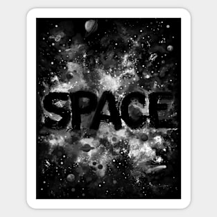 Space Painted Sticker